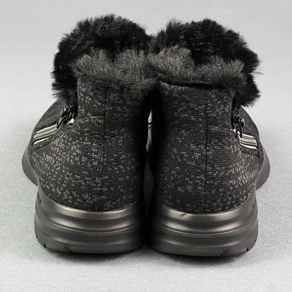 Telic Apres-Ski Recovery Boot Women's 9 Granite Black Faux Fur Ankle Bootie - Picture 6 of 10